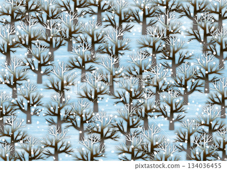 Winter forest of winter Winter forest of winter 134036455