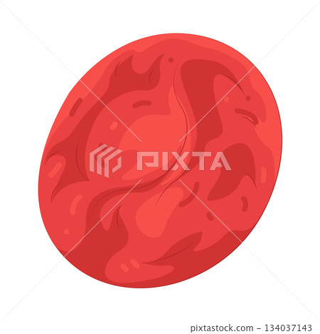 Illustration of red blood cell Illustration of red blood cell 134037143