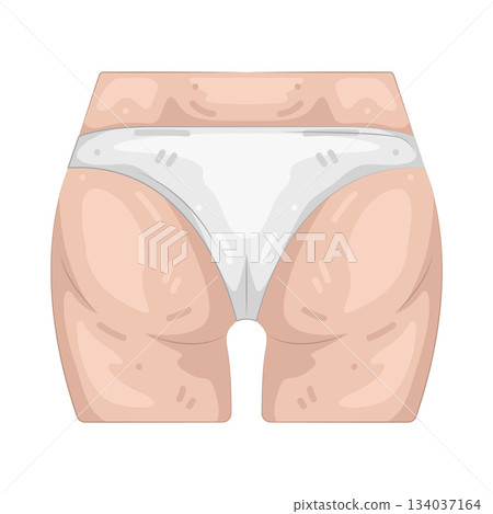 Illustration of butt Illustration of butt 134037164