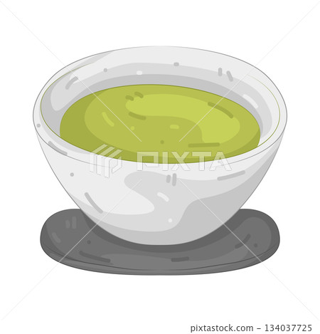 Illustration of green tea Illustration of green tea 134037725