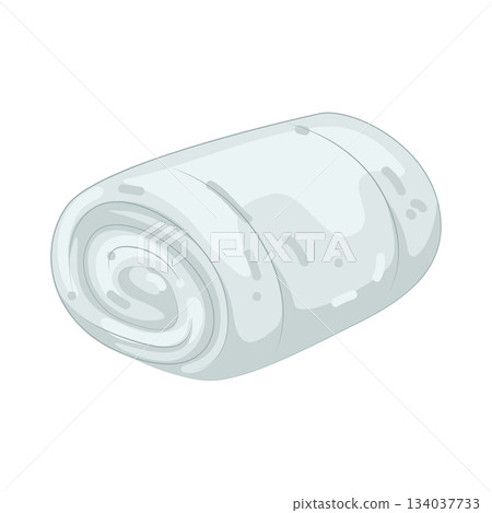 Illustration of gym towel Illustration of gym towel 134037733