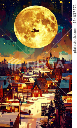 聖誕節 AI 生成的材料 134037771