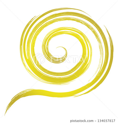 Hand-drawn, faded brush strokes / Gold 3 134037817