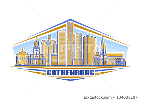 Vector illustration of Gothenburg Vector illustration of Gothenburg 134038197