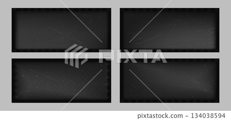Gritty and grainy retro texture. Vintage backgrounds or borders. Mockup for old photo or video. Set of Vector illustration Gritty and grainy retro texture. Vintage backgrounds or borders. Mockup for old photo or video. Set of Vector illustration 134038594
