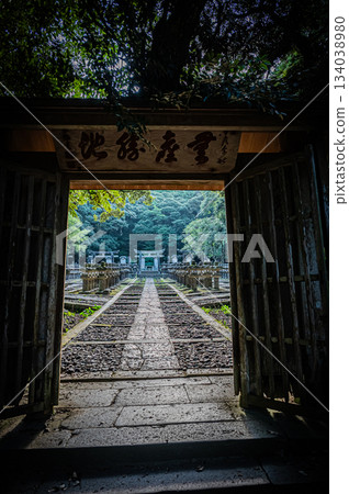 山口縣萩市東光寺森家墓園的壯麗景色 山口縣萩市東光寺森家墓園的壯麗景色 134038980