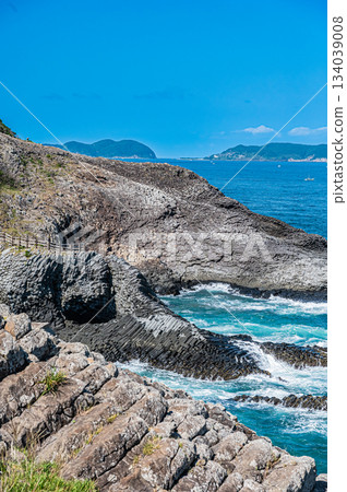 佐賀縣七津釜懸崖和美麗的海岸風光 134039008
