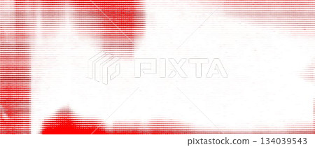 Red distressed line pattern texture. Horizontal striped glitch background. Damaged scan effect concept wallpaper. Linear halftone photocopy scratches backdrop. Worn paper punk print. Vector Red distressed line pattern texture. Horizontal striped glitch background. Damaged scan effect concept wallpaper. Linear halftone photocopy scratches backdrop. Worn paper punk print. Vector 134039543