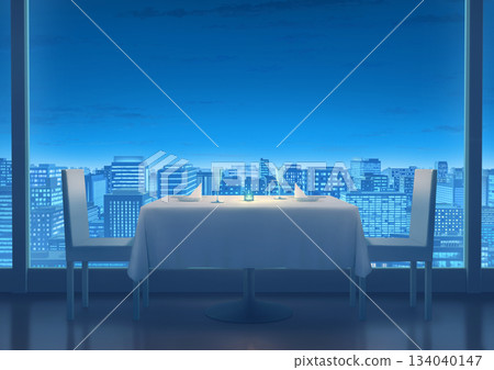 景觀餐廳 - 背景插圖 05 景觀餐廳 - 背景插圖 05 134040147