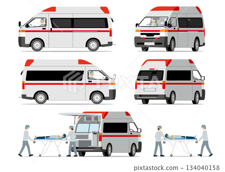 救護車、緊急運輸、緊急救援隊 救護車、緊急運輸、緊急救援隊 134040158