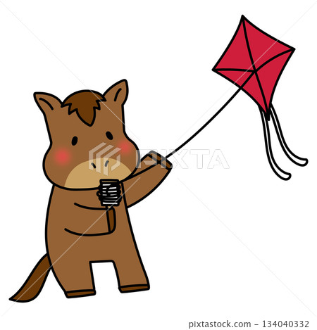 馬兒玩風箏 134040332