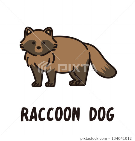 Tanuki icon illustration 134041012