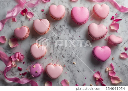 Up of colorful macaroons 134041054