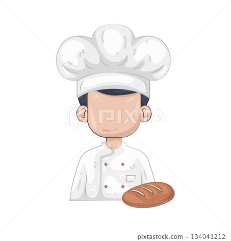 Illustration of baker  134041212