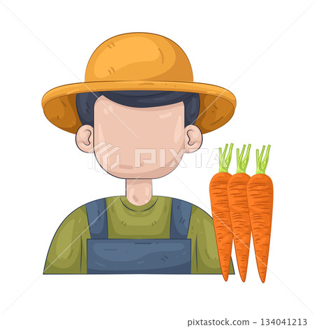 Illustration of farmer Illustration of farmer 134041213