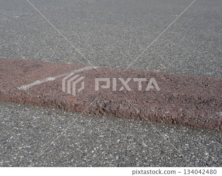 Asphalt, vehicle step, copy space, concrete, small step is a problem 134042480