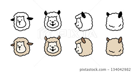 alpaca vector llamas cartoon character mascot icon face head smiling logo doodle symbol illustration design isolated alpaca vector llamas cartoon character mascot icon face head smiling logo doodle symbol illustration design isolated 134042982
