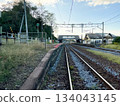 Railway scenery at Asari Station in Hokkaido 2 134043145