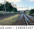 Railway scenery at Asari Station in Hokkaido 1 134043147