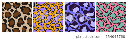 Animal skin patterns in y2k style Animal skin patterns in y2k style 134043768