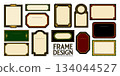 Art Deco frame set (label/tag material), 134044527