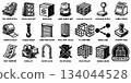 Logistics & Warehouse Icon Set 134044528