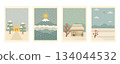 Snowy Japanese New Year illustrations of snowy Japanese New Year 134044532