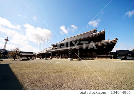 Higashi Honganji Temple, Goei-do Hall (Important Cultural Property), Kyoto Prefecture, Tokoha-cho, Shimogyo Ward, Kyoto City, February 2022 134044905