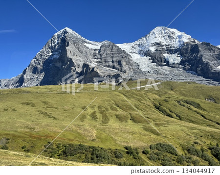 Swiss mountains (Eiger, Mönch) Swiss mountains (Eiger, Mönch) 134044917