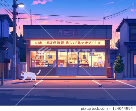 鎮上的商店和貓 鎮上的商店和貓 134044994
