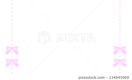 Double ribbon ladder lace sweet lolita style frame, 16:9 size 134045069