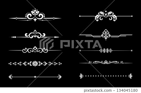 Vintage set. Floral elements for design monograms, invitations, frames, menus and labels. Graphic design of the website, cafes, boutiques, hotels, wedding invitations. Vintage set. Floral elements for design monograms, invitations, frames, menus and labels. Graphic design of the website, cafes, boutiques, hotels, wedding invitations. 134045180