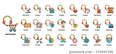 A collection of different types of headphones A collection of different types of headphones 134045386