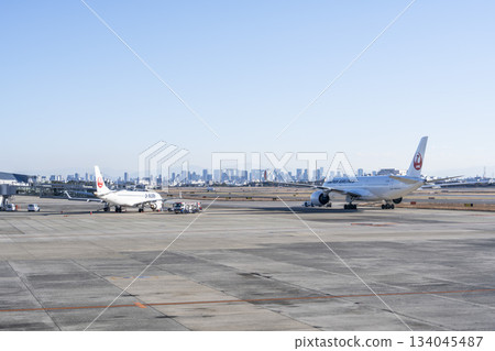 Osaka Airport (Itami Airport) - Parked airplanes - Toyonaka City, Osaka Prefecture 134045487