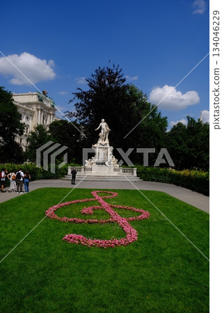 Vienna City Park Monument Floral Display Vienna City Park Monument Floral Display 134046229