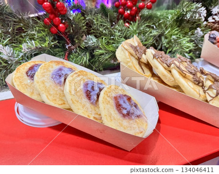 Sweet dessert at the gum fair in Moscow Sweet dessert at the gum fair in Moscow 134046411