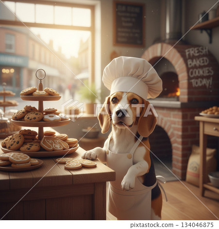 A cookie shop run by a beagle A cookie shop run by a beagle 134046875