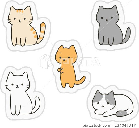 set of cats 134047317