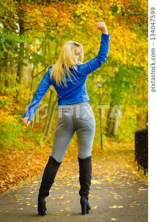 Female wearing sexy autumn outfit Female wearing sexy autumn outfit 134047599