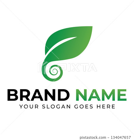 Leaf logo vector illustrations design icon template 134047657