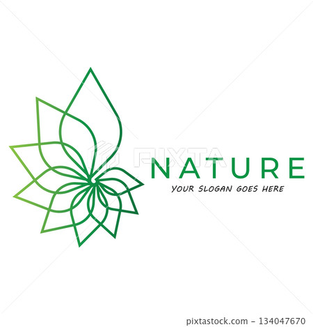 Leaf logo vector illustrations design icon template Leaf logo vector illustrations design icon template 134047670