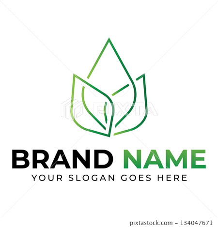 Leaf logo vector illustrations design icon template Leaf logo vector illustrations design icon template 134047671
