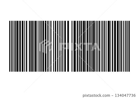 Barcode isolated on white background. Code stripes sticker. Barcode labels, customers qr code 134047736