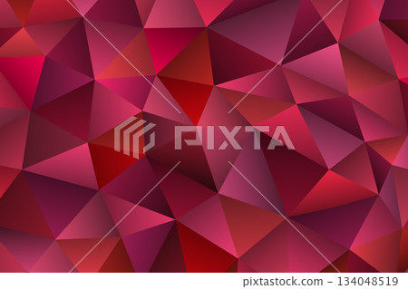 Polygonal rainbow mosaic background. Abstract low poly vector illustration. Triangular pattern in halftone style. Template geometric business design with triangle for poster, banner, card, flyer 134048519