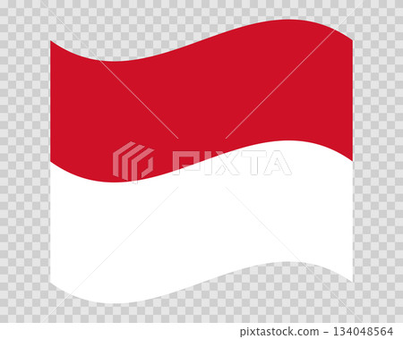 Flag of Monaco. National symbol in official colors. Template icon. Abstract vector background Flag of Monaco. National symbol in official colors. Template icon. Abstract vector background 134048564
