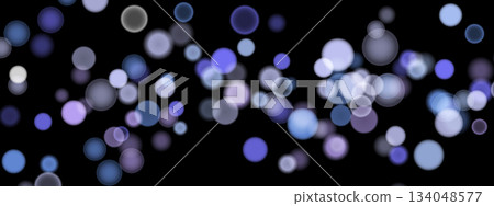 Abstract color shining bokeh isolated on transparent background. Lights and sparks glitter glowing effect. Lens flare Christmas or New Year holiday card 134048577