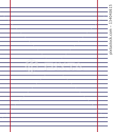 Grid paper. Abstract striped background with color horizontal lines. Geometric pattern for school, wallpaper, textures, notebook. Lined paper blank isolated on transparent background 134048615