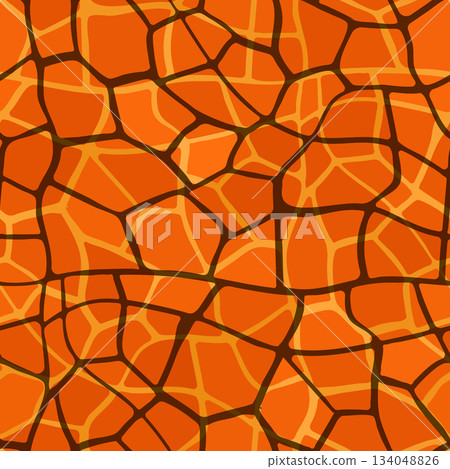 Abstract modern giraffe seamless pattern. Animals trendy background. Colorful decorative vector stock illustration for print, card, postcard, fabric, textile. Modern ornament of stylized skin 134048826