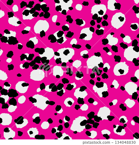 Abstract modern leopard seamless pattern. Animals trendy background. Color decorative vector stock illustration for print, card, postcard, fabric, textile. Modern ornament of stylized skin Abstract modern leopard seamless pattern. Animals trendy background. Color decorative vector stock illustration for print, card, postcard, fabric, textile. Modern ornament of stylized skin 134048830