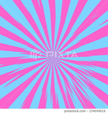 Pop art radial colorful comics book magazine cover. Striped blue digital background. Cartoon funny retro pattern strip mock up. Vector halftone illustration. Sunburst, starburst shape Pop art radial colorful comics book magazine cover. Striped blue digital background. Cartoon funny retro pattern strip mock up. Vector halftone illustration. Sunburst, starburst shape 134049018